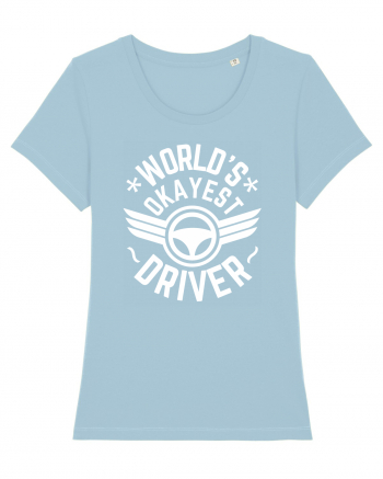 World'S Okayest Driver Sky Blue