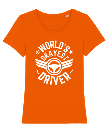 World'S Okayest Driver Bright Orange