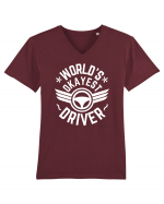 World'S Okayest Driver Tricou mânecă scurtă guler V Bărbat Presenter