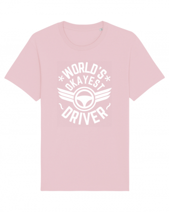 World'S Okayest Driver Cotton Pink