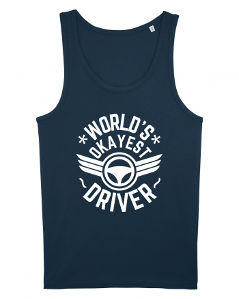 World'S Okayest Driver Navy