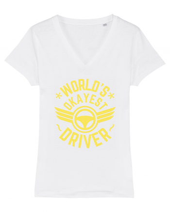 World'S Okayest Driver White