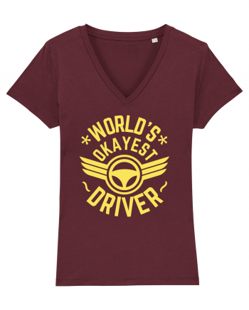 World'S Okayest Driver Burgundy