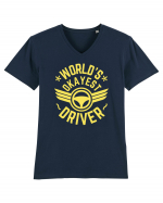 World'S Okayest Driver Tricou mânecă scurtă guler V Bărbat Presenter