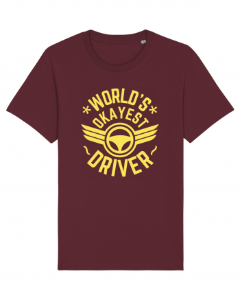 World'S Okayest Driver Burgundy