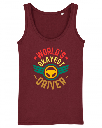 World'S Okayest Driver Burgundy