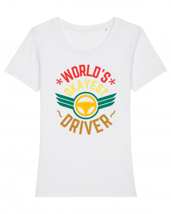 World'S Okayest Driver White