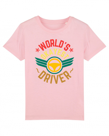 World'S Okayest Driver Cotton Pink