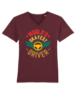 World'S Okayest Driver Tricou mânecă scurtă guler V Bărbat Presenter