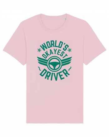 World'S Okayest Driver Cotton Pink