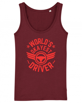 World'S Okayest Driver Burgundy