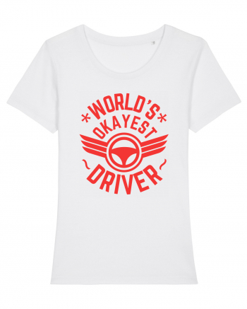 World'S Okayest Driver White