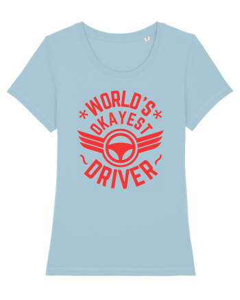 World'S Okayest Driver Sky Blue