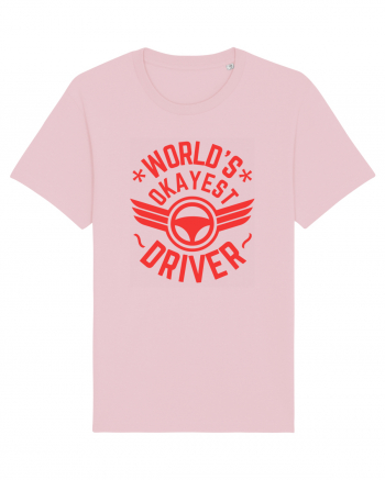 World'S Okayest Driver Cotton Pink