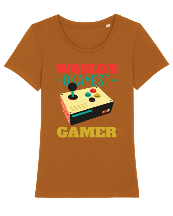 World's Okayest Gamer Roasted Orange