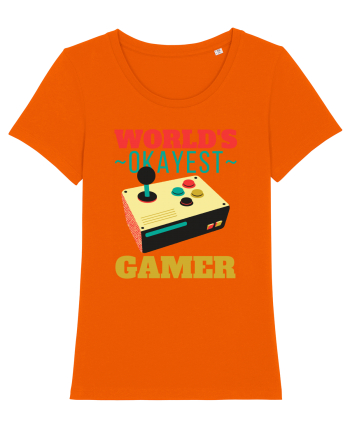 World's Okayest Gamer Bright Orange