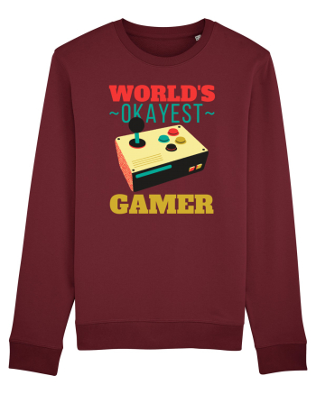 World's Okayest Gamer Burgundy