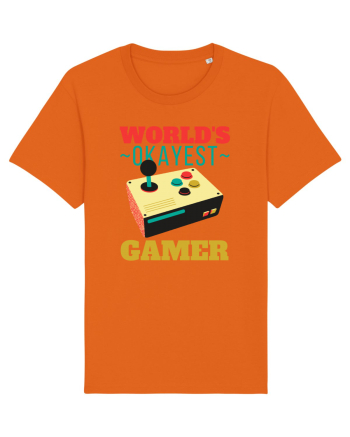World's Okayest Gamer Bright Orange
