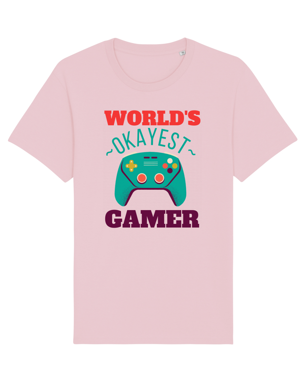 Tricou mânecă scurtă Unisex Rocker Cotton Pink