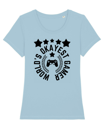 World's Okayest Gamer Sky Blue