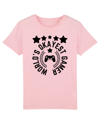 World's Okayest Gamer Cotton Pink