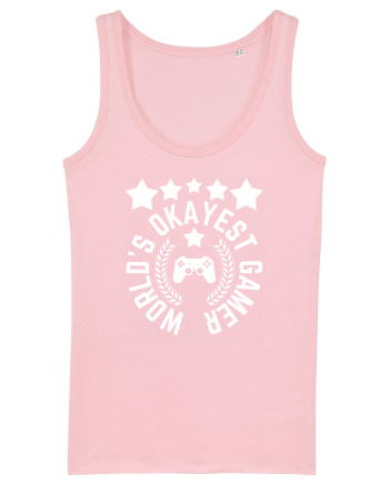 World's Okayest Gamer Cotton Pink