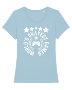 World's Okayest Gamer Tricou mânecă scurtă guler larg fitted Damă Expresser