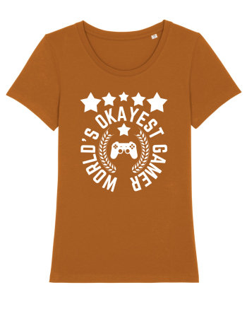 World's Okayest Gamer Roasted Orange