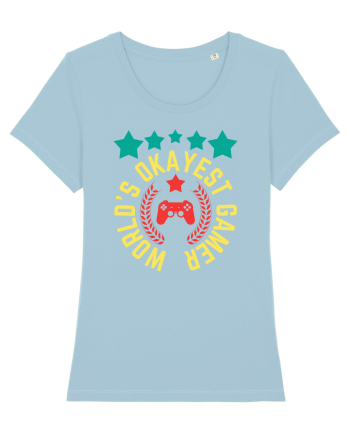 World's Okayest Gamer Sky Blue