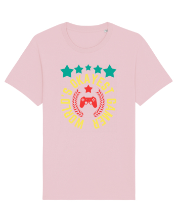 World's Okayest Gamer Cotton Pink