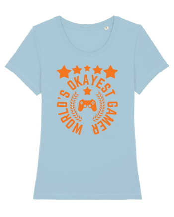 World's Okayest Gamer Sky Blue