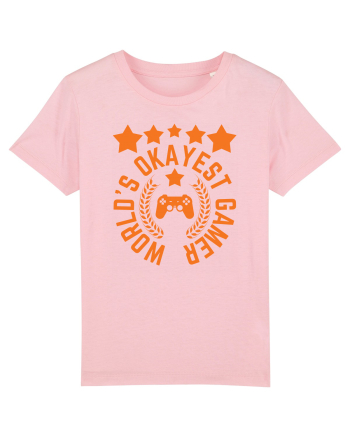 World's Okayest Gamer Cotton Pink
