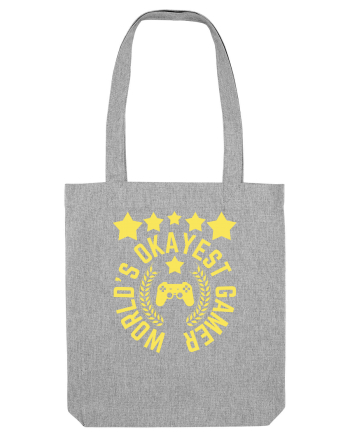 World's Okayest Gamer Heather Grey