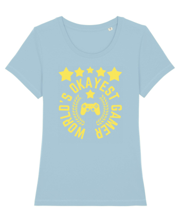 World's Okayest Gamer Sky Blue