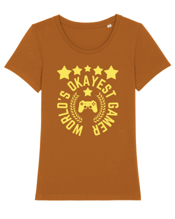 World's Okayest Gamer Roasted Orange