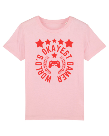 World's Okayest Gamer Cotton Pink