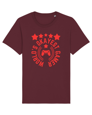 World's Okayest Gamer Burgundy