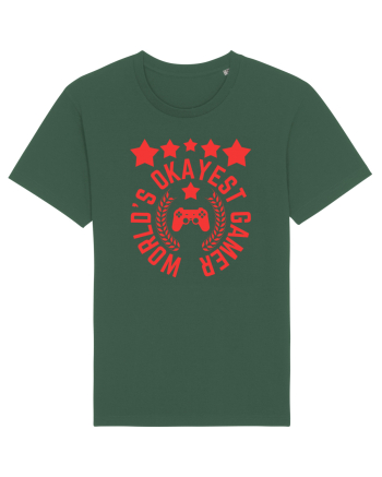 World's Okayest Gamer Bottle Green