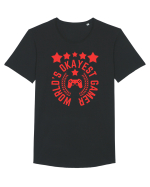 World's Okayest Gamer Tricou mânecă scurtă guler larg Bărbat Skater