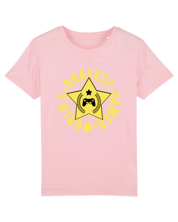 World's Okayest Gamer Cotton Pink