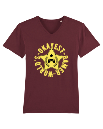 World's Okayest Gamer Burgundy