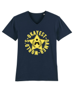World's Okayest Gamer Tricou mânecă scurtă guler V Bărbat Presenter