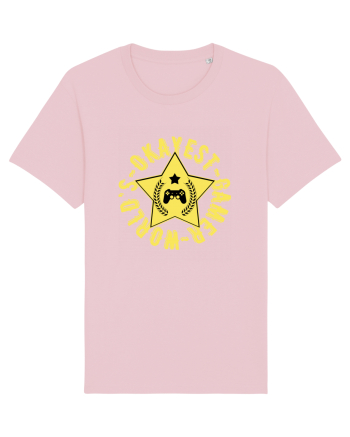 World's Okayest Gamer Cotton Pink