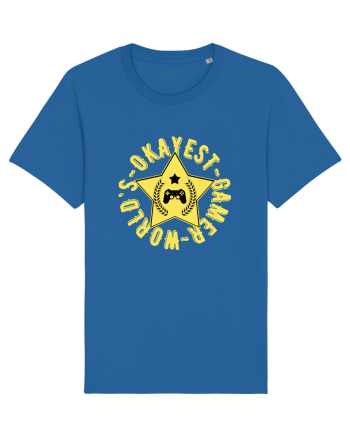 World's Okayest Gamer Royal Blue
