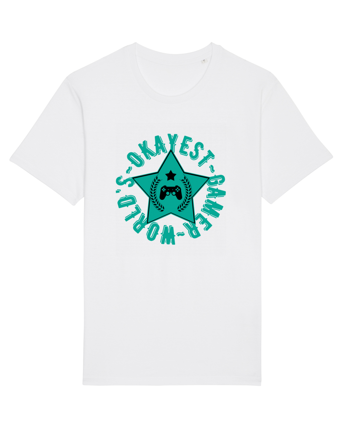 Tricou mânecă scurtă Unisex Rocker White