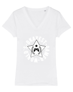 World's Okayest Gamer Tricou mânecă scurtă guler V Damă Evoker