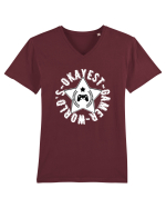 World's Okayest Gamer Tricou mânecă scurtă guler V Bărbat Presenter