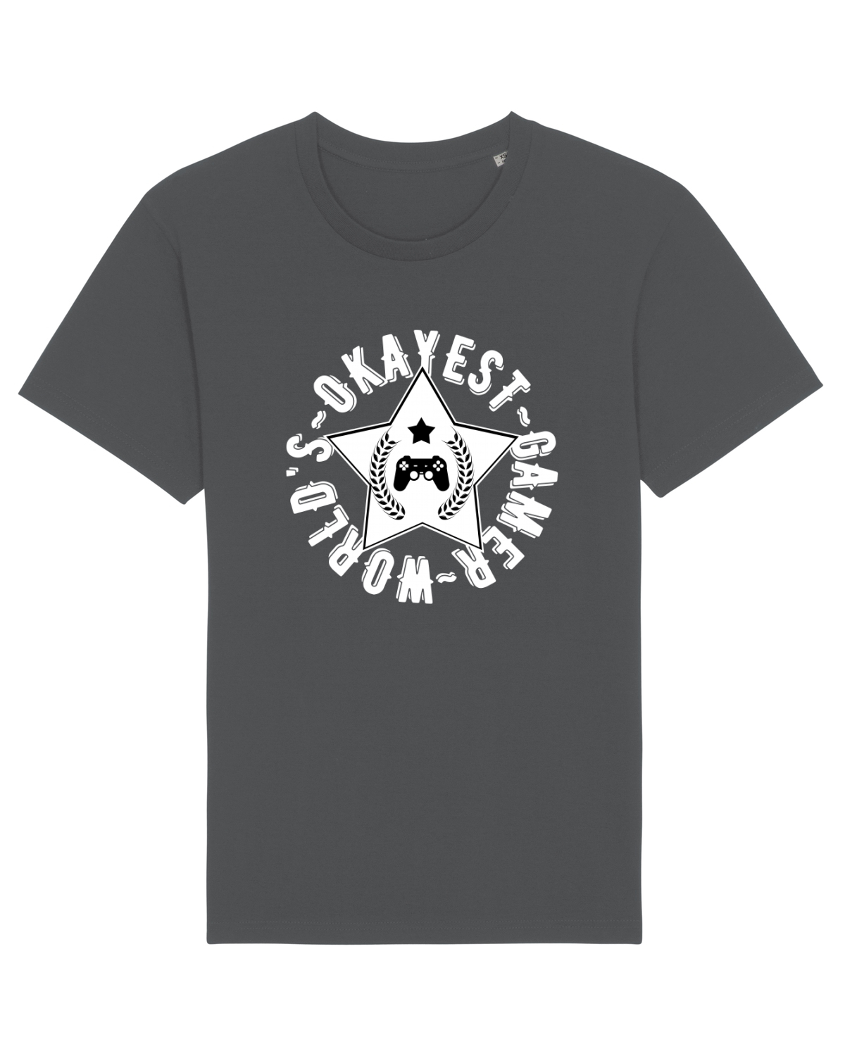 Tricou mânecă scurtă Unisex Rocker Anthracite