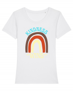 Kindness Wins Tricou mânecă scurtă guler larg fitted Damă Expresser