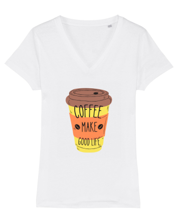 Coffee Make Good Life  White
